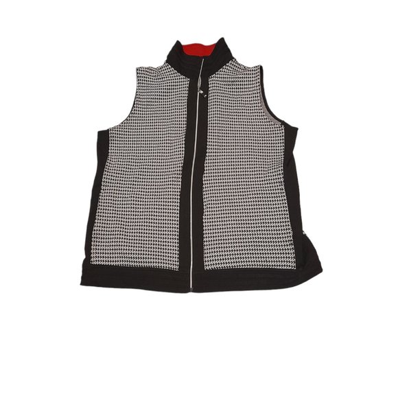 Allison Daley Houndstooth Winter Vest - Picture 3 of 5
